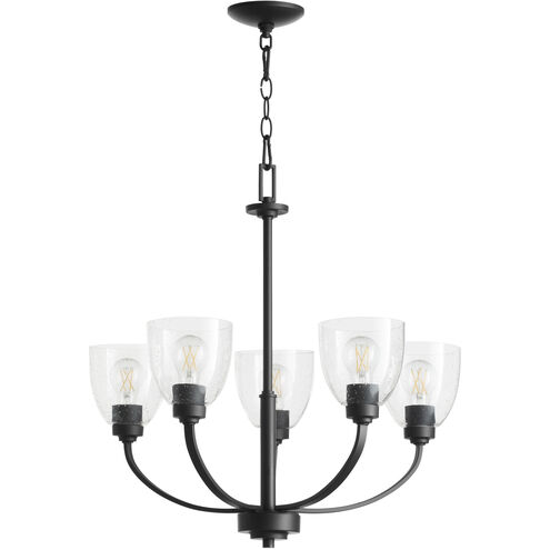 Reyes 5 Light 26 inch Textured Black Chandelier Ceiling Light