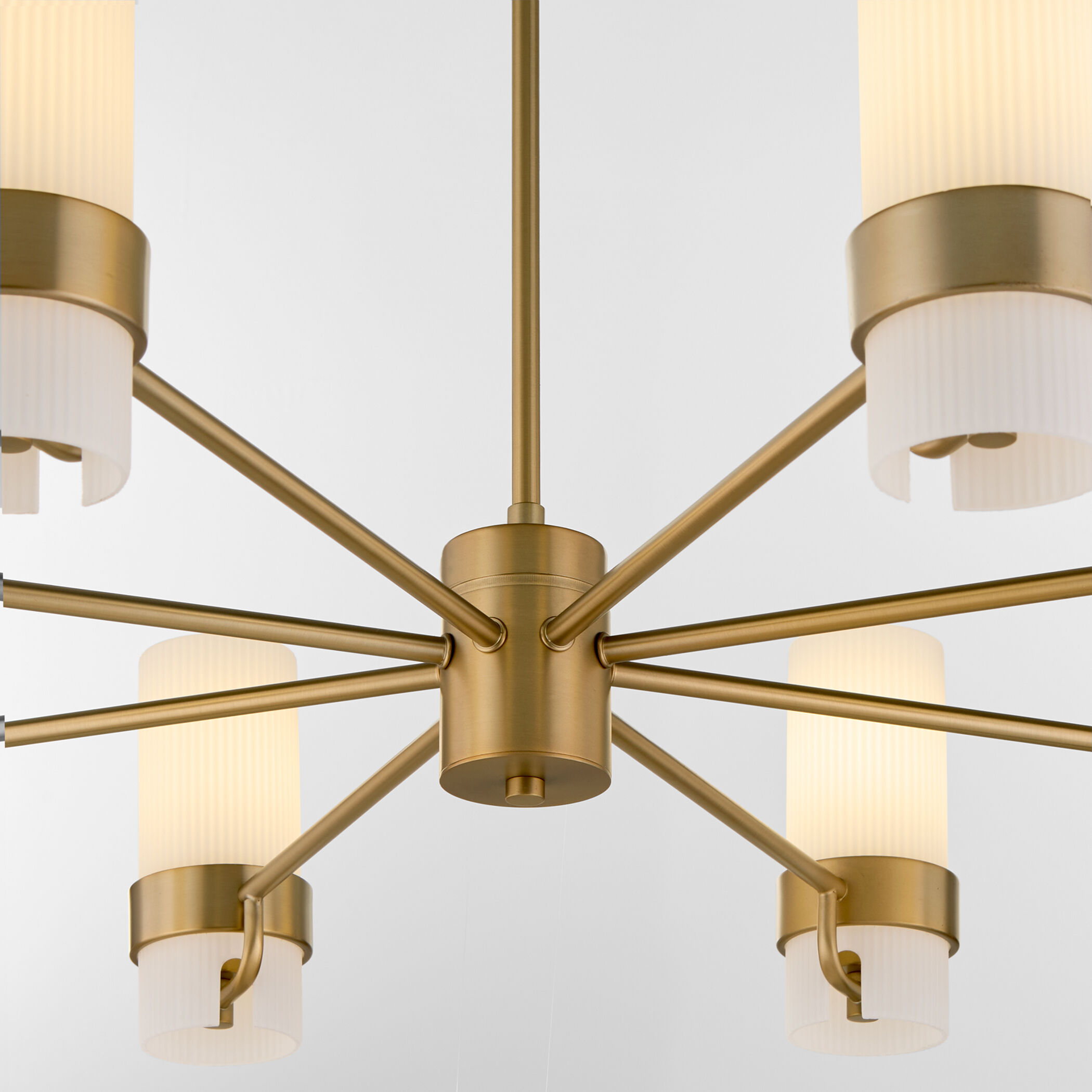 Sojourn 8 Light 36 inch Brushed Brass Chandelier Ceiling Light