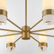 Sojourn 8 Light 36 inch Brushed Brass Chandelier Ceiling Light