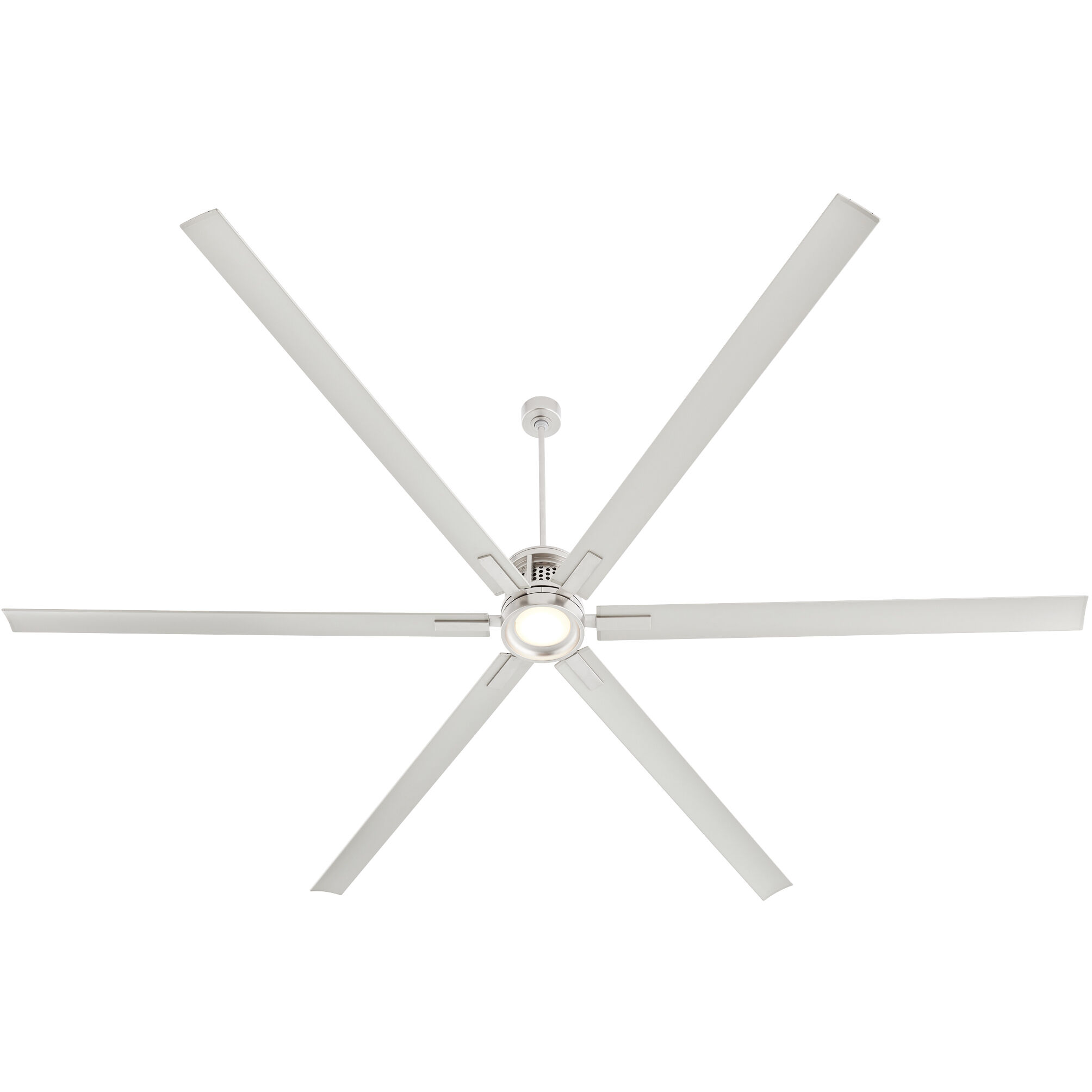 Zeus 120 inch Satin Nickel Patio Fan
