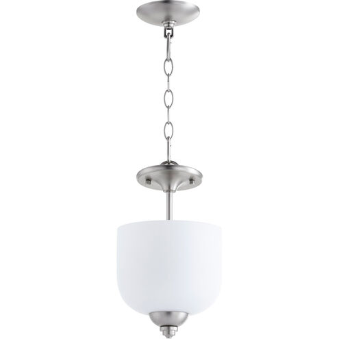 Richmond 3 Light 8 inch Satin Nickel Dual Mount Ceiling Light in Satin Opal