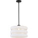 Gillis 1 Light 16 inch Matte Black Pendant Ceiling Light