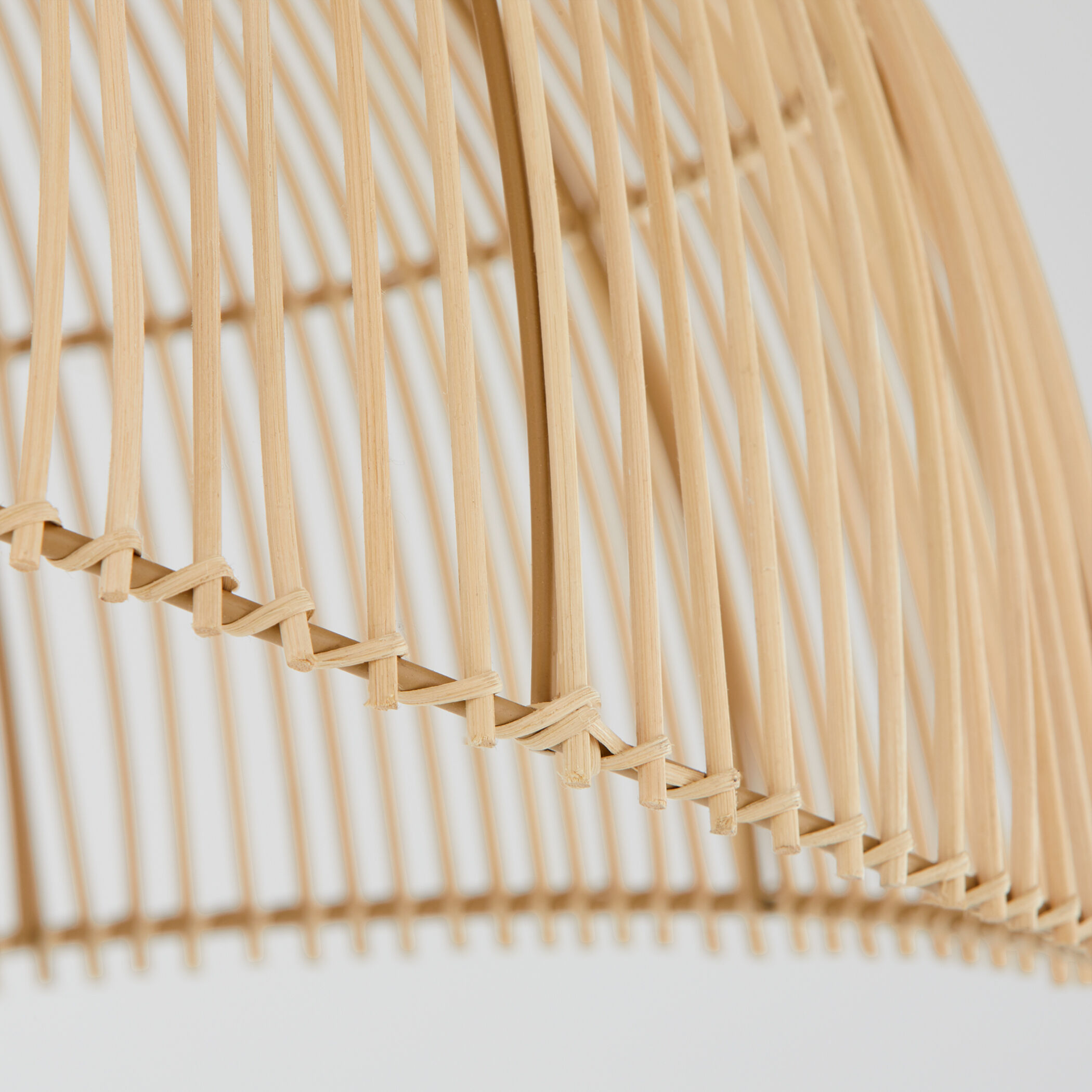 Rattan 3 Light 27 inch Matte Black Pendant Ceiling Light