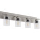 Carter 4 Light 30 inch Satin Nickel Vanity Light Wall Light