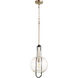 Fort Worth 1 Light 10 inch Noir and Satin Nickel Pendant Ceiling Light