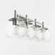 Lyon 4 Light 32 inch Satin Nickel Vanity Light Wall Light