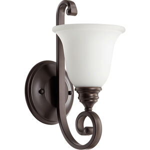 Bryant 1 Light 7 inch Oiled Bronze Wall Mount Wall Light in Satin Opal
