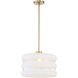 Gillis 1 Light 16 inch Aged Brass Pendant Ceiling Light