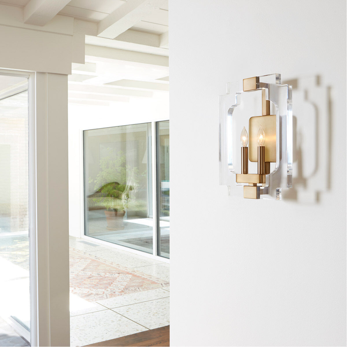 Broadway 2 Light 11 inch Aged Brass Wall Sconce Wall Light