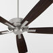 Ovation 60 inch Satin Nickel with Silver/Walnut Blades Ceiling Fan