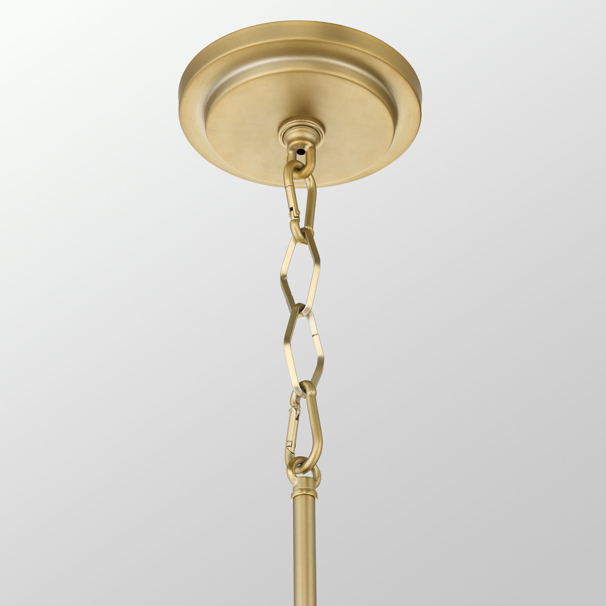 Mariposa 3 Light 19.5 inch Matte Black with Aged Brass Pendant Ceiling Light