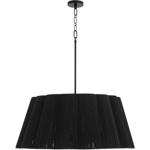 Anton 8 Light 32 inch Matte Black Pendant Ceiling Light