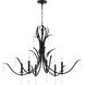 Majesty 6 Light 22.5 inch Matte Black Chandelier Ceiling Light