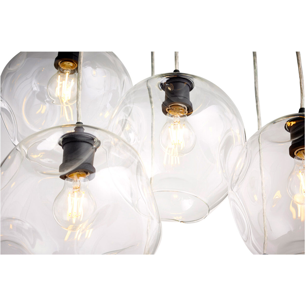 Numen 7 Light 21 inch Noir Pendant Ceiling Light