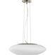Fort Worth 3 Light 20 inch Satin Nickel Pendant Ceiling Light