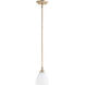 Enclave 1 Light 5.5 inch Aged Silver Leaf Pendant Ceiling Light
