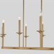 Eldorado 8 Light 18 inch Aged Brass Chandelier Ceiling Light