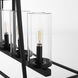 Odeon 5 Light 14 inch Matte Black Chandelier Ceiling Light