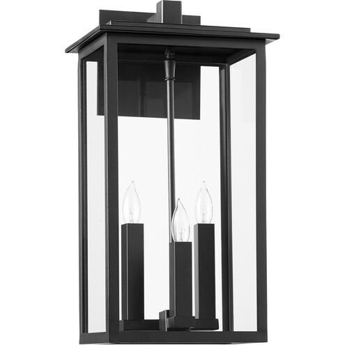 Westerly 3 Light 19 inch Noir Outdoor Wall Mount 
