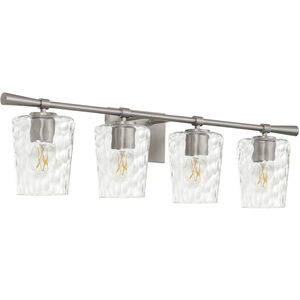 Goodwin 4 Light 32.88 inch Satin Nickel Vanity Light Wall Light