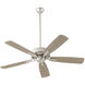 Ovation 52 inch Satin Nickel with Silver/Weathered Gray Blades Ceiling Fan in Not Included