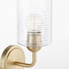 Charlotte 1 Light 5.25 inch Aged Brass Wall Mount Wall Light