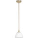 Celeste 1 Light 7 inch Aged Silver Leaf Pendant Ceiling Light, Satin Opal