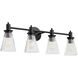 Lawton 4 Light 31.00 inch Bathroom Vanity Light