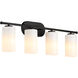 Belinder 4 Light 33 inch Matte Black Vanity Light Wall Light
