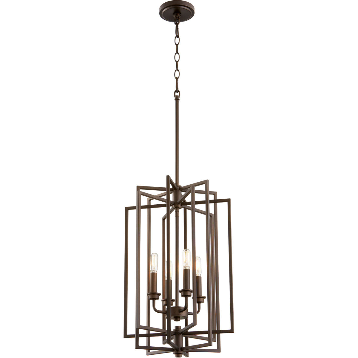 Hammond 4 Light 14 inch Oiled Bronze Entry Ceiling Light