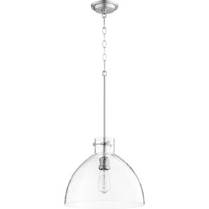 Fort Worth 1 Light 14 inch Satin Nickel Pendant Ceiling Light