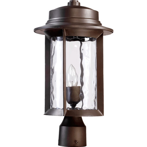 Charter 1 Light 17 inch Oiled Bronze Post Lantern