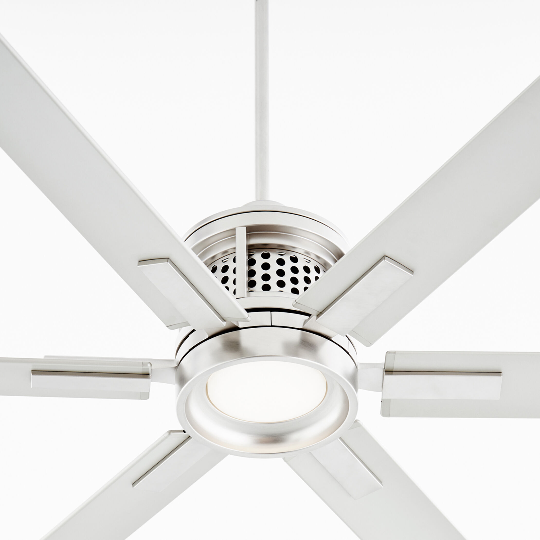 Zeus 120 inch Satin Nickel Patio Fan