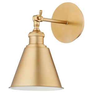 Forth Worth 1 Light 7 inch Aged Brass Wall Sconce Wall Light