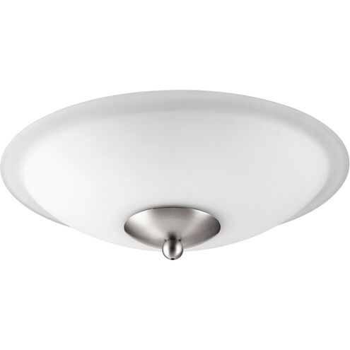 Fort Worth LED Satin Nickel Fan Light Kit, Satin Opal, Low Profile