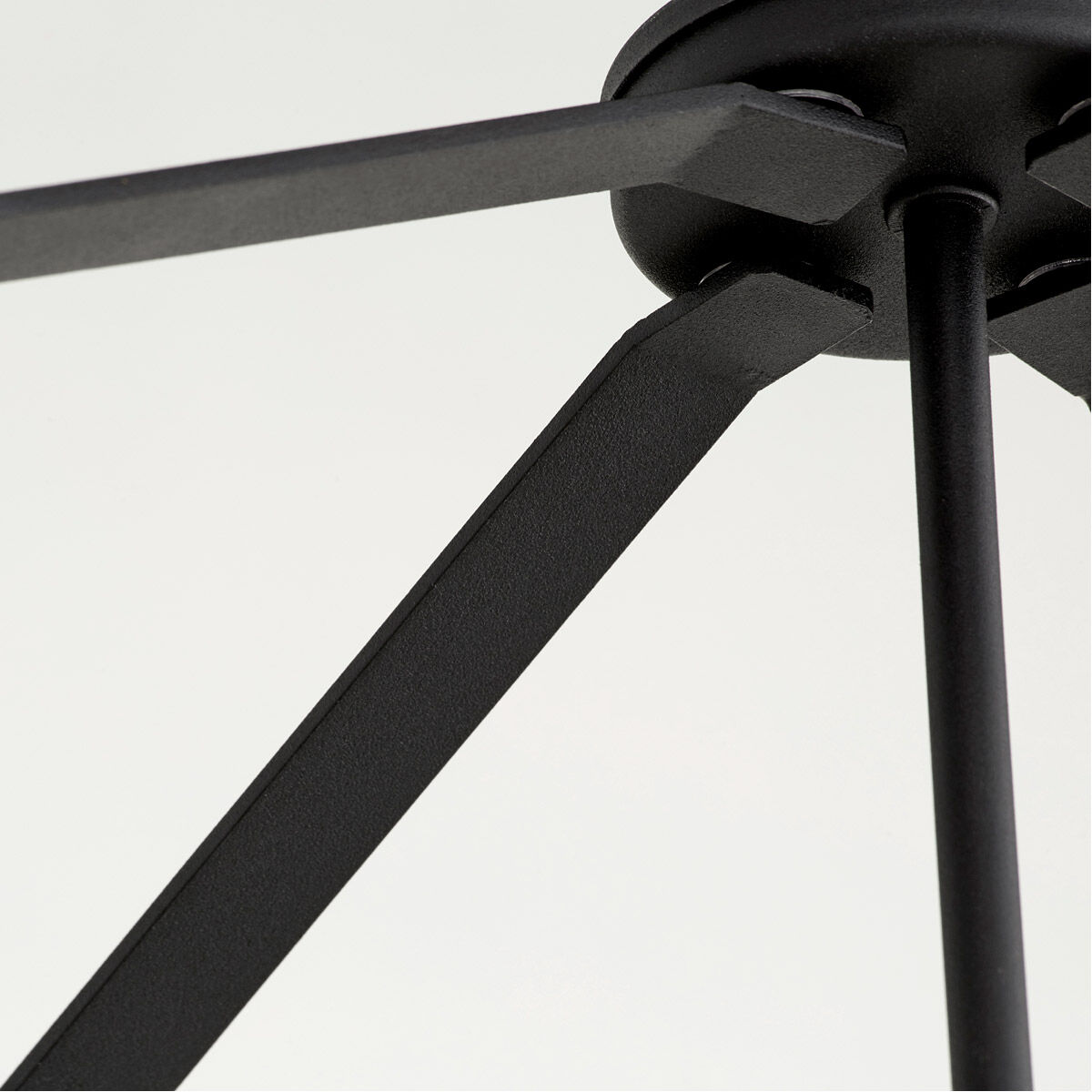 Fort Worth 4 Light 23 inch Noir Mini Chandelier Ceiling Light, Quorum Home