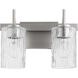 Fort Worth 2 Light 13 inch Satin Nickel Vanity Light Wall Light