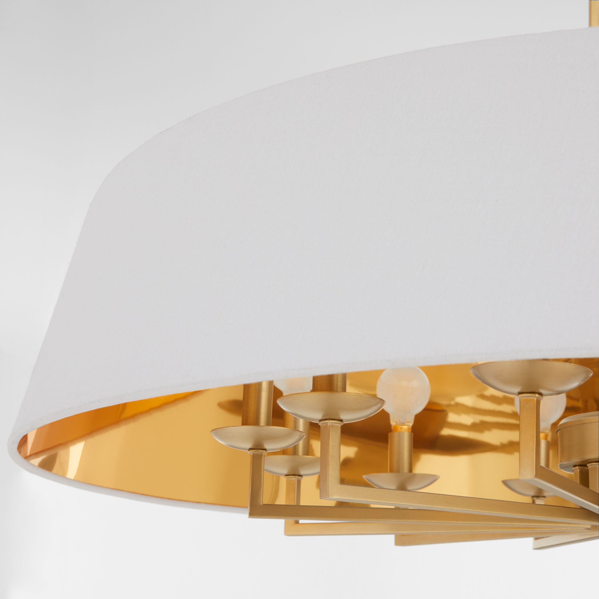 Karnes 12 Light 36 inch Aged Brass Pendant Ceiling Light