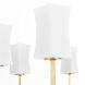 Ayala 8 Light 44 inch Gold Leaf Chandelier Ceiling Light