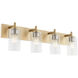 Fallstaff 4 Light 31.5 inch Aged Brass Vanity Light Wall Light