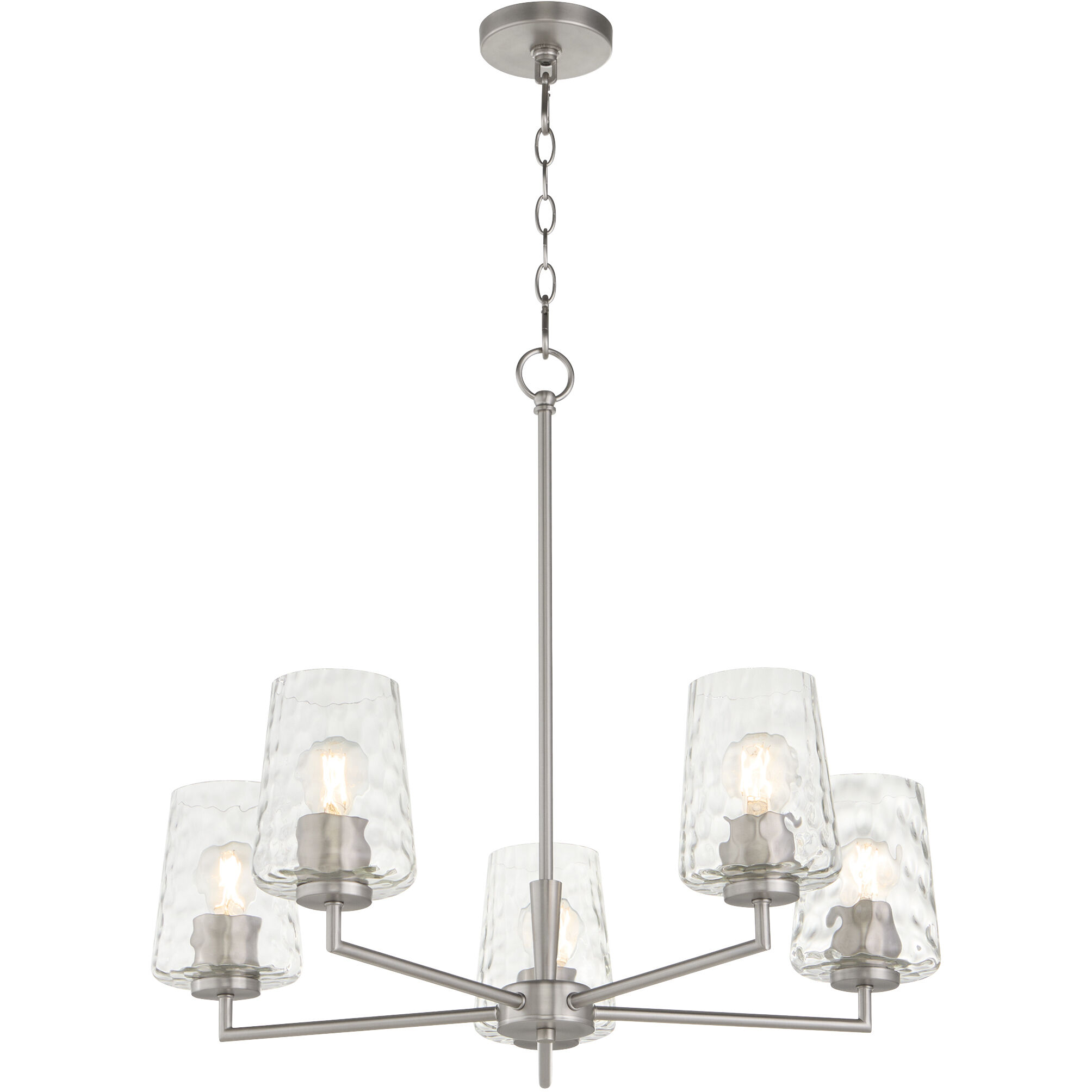 Goodwin 5 Light 27 inch Satin Nickel Chandelier Ceiling Light