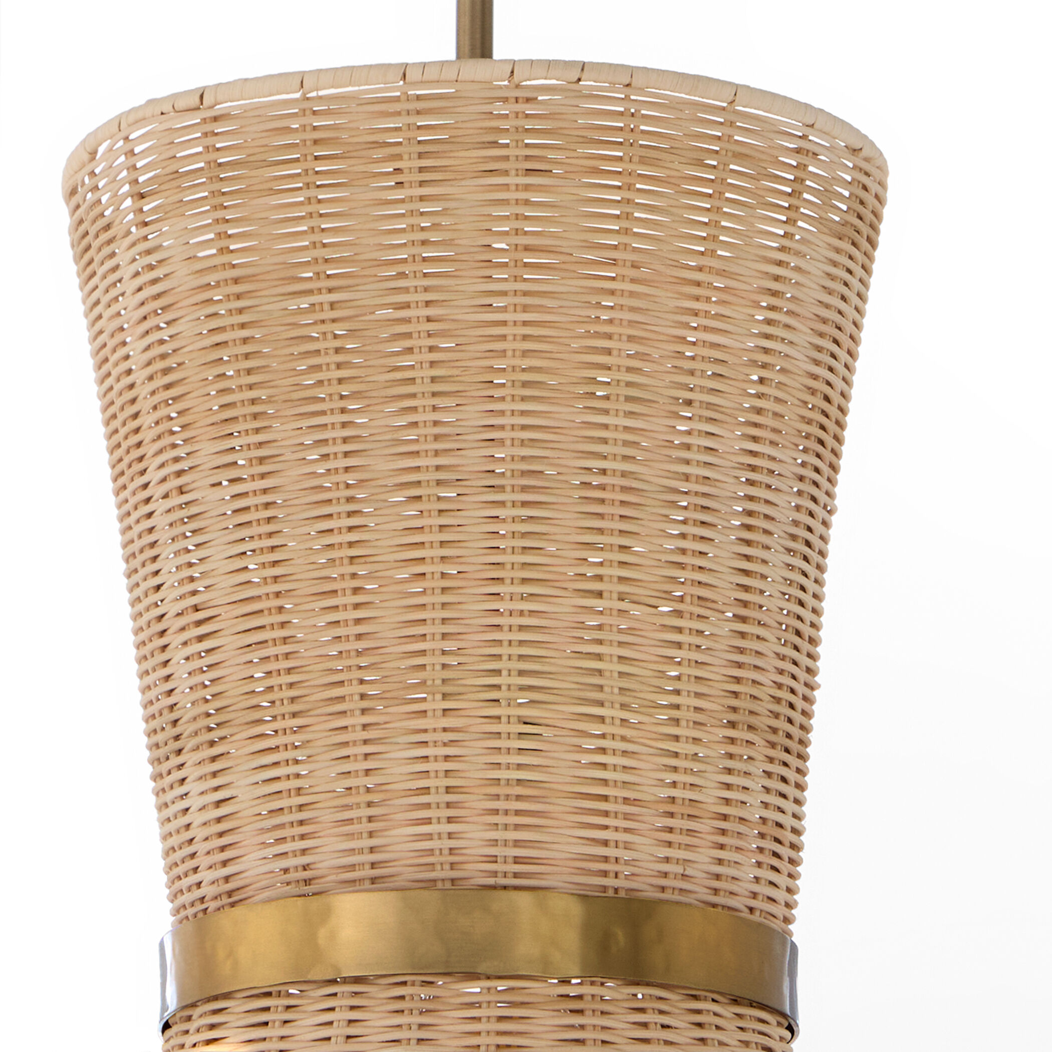 Fairview 2 Light 10.25 inch Brushed Brass Pendant Ceiling Light