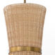 Fairview 2 Light 10.25 inch Brushed Brass Pendant Ceiling Light