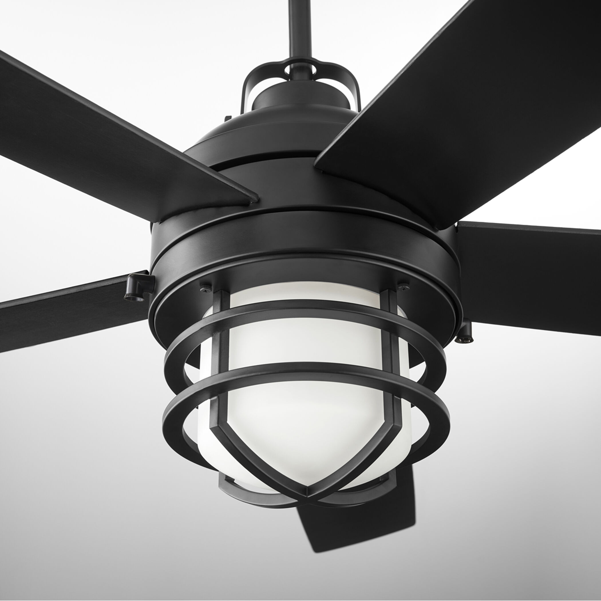 Quorum 133645-59 Niles 64 inch Matte Black Outdoor Ceiling Fan