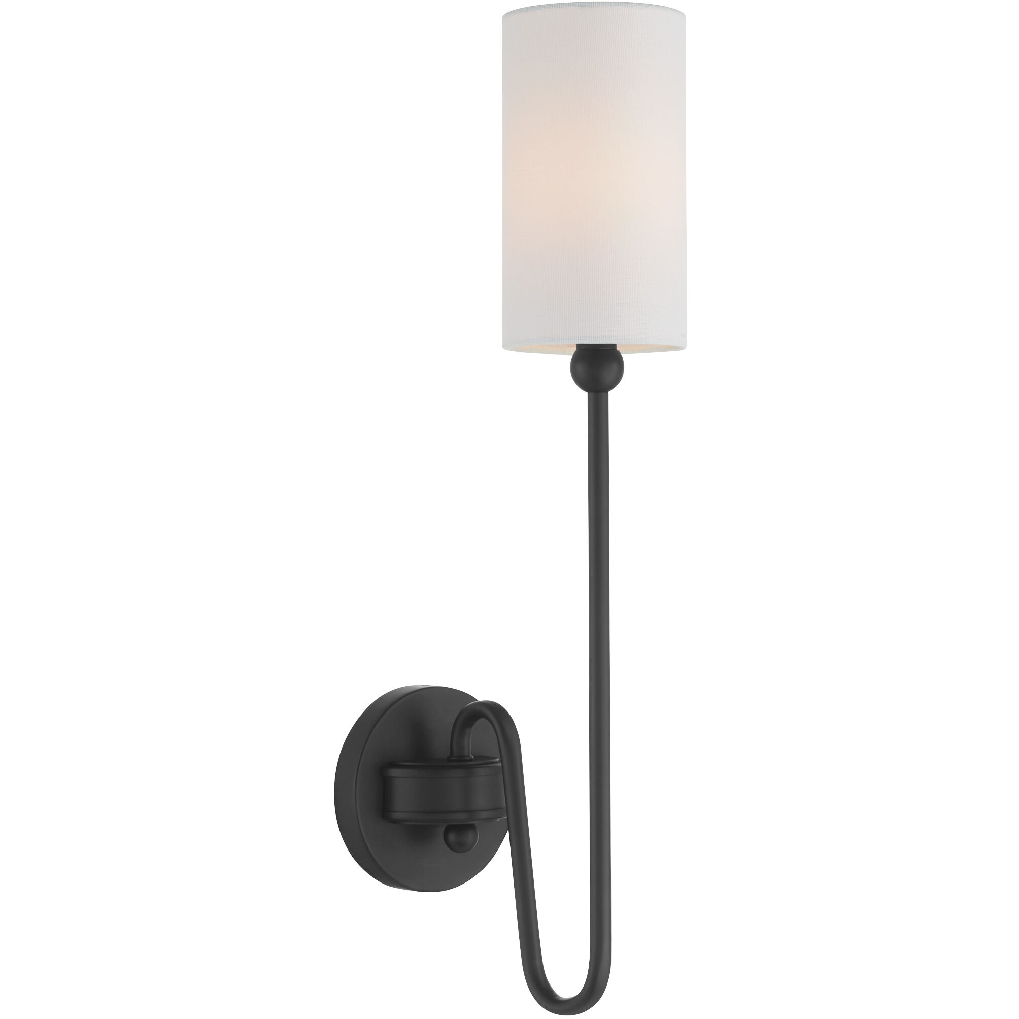 Charlotte 1 Light 4.75 inch Matte Black Wall Mount Wall Light