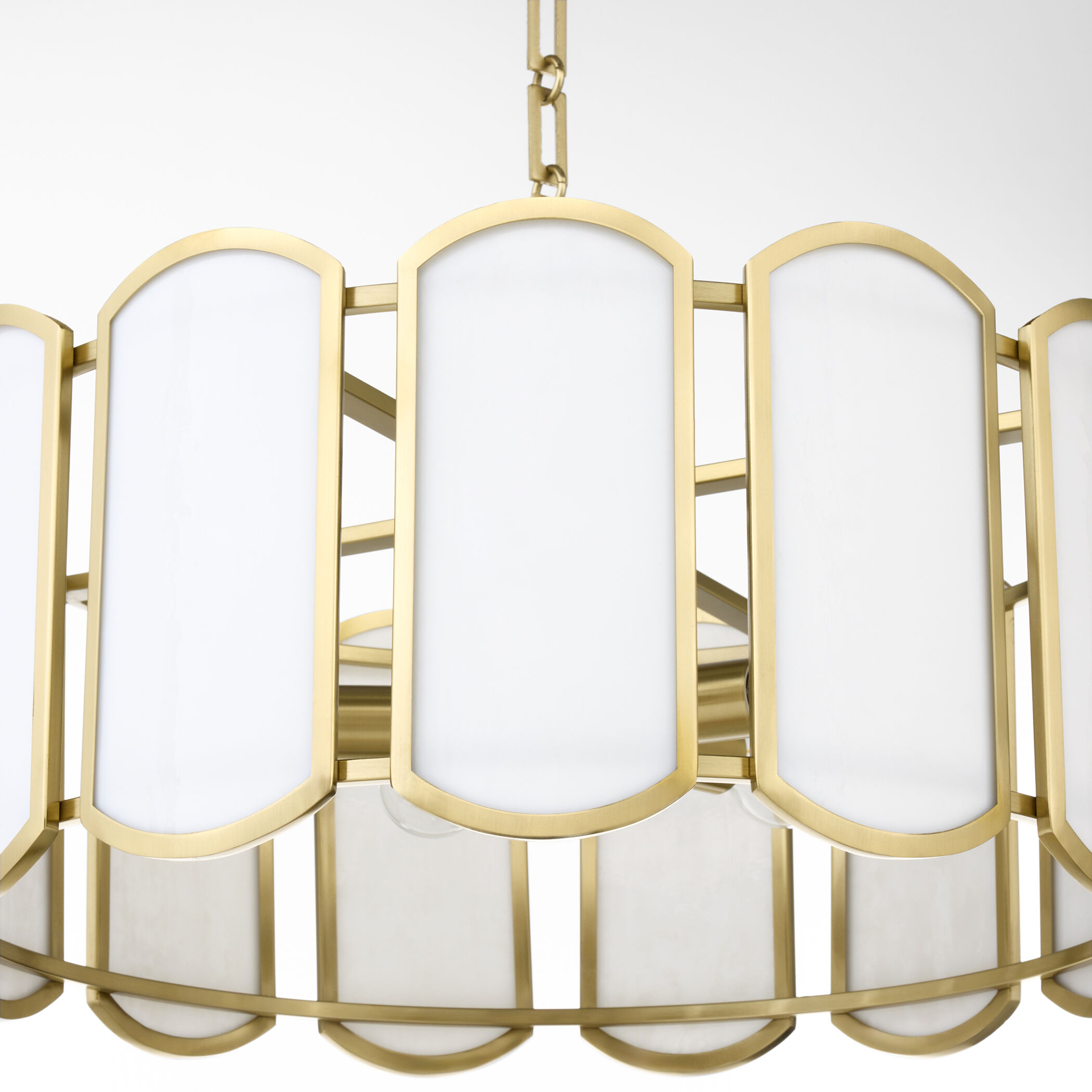 Belleview 5 Light 25 inch Aged Brass Pendant Ceiling Light