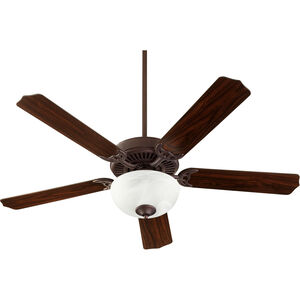 Capri VIII 52 inch Toasted Sienna with Toasted Sienna/Walnut Blades Indoor Ceiling Fan in Faux Alabaster