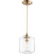 Fort Worth 1 Light 6.75 inch Aged Brass Mini Pendant Ceiling Light