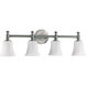 Rossington 4 Light 30 inch Satin Nickel Vanity Light Wall Light 