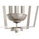 Fort Worth 3 Light 13 inch Satin Nickel Mini Chandelier Ceiling Light, Quorum Home